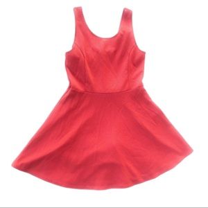 Divided Pink Textured Skater Dress - Size 12